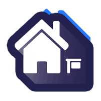 House icon for 3D 360 VR TOUR, online photo quality displays, great for viewer experiences.
