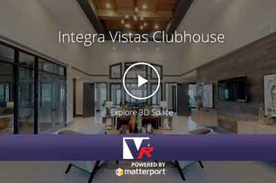 Integra Vistas clubhouse for Apartments with 3D 360 VR TOUR, online photo quality displays, great for any apartment buildings.